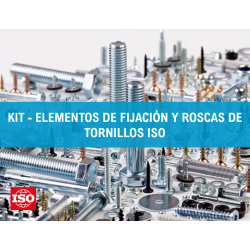 KIT - ELEMENTOS DE FIJACIÓN Y ROSCAS DE TORNILLOS ISO (200 NORMAS ISO)