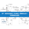 KIT - MEDICIONES, PLANOS, SÍMBOLOS Y TERMINOLOGÍA (NORMAS ASME)