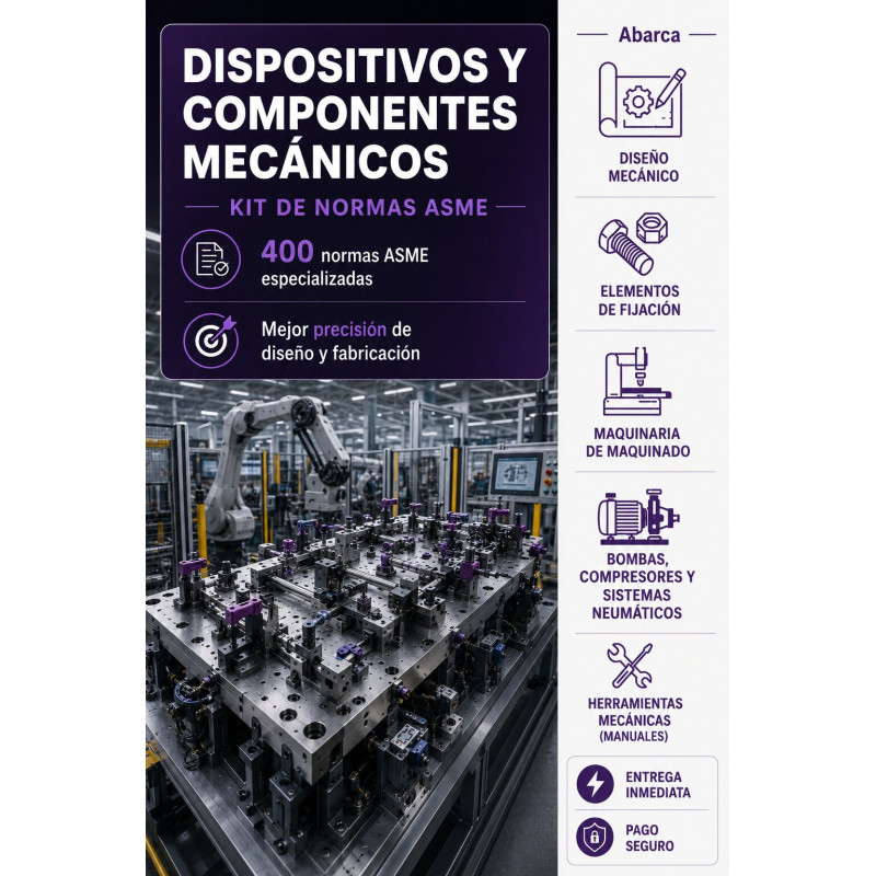 KIT - DISPOSITIVOS Y COMPONENTES MECÁNICOS (NORMAS ASME)