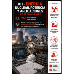 KIT - ENERGÍA NUCLEAR, POTENCIA Y APLICACIONES (265 NORMAS ASME)
