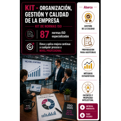 KIT - ORGANIZACIÓN, GESTIÓN Y CALIDAD DE LA EMPRESA (87 NORMAS ISO)