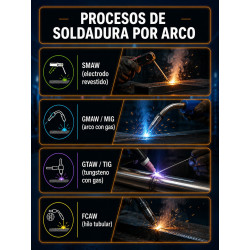 KIT – TIPOS DE PROCESOS DE SOLDADURA (NORMAS AWS)
