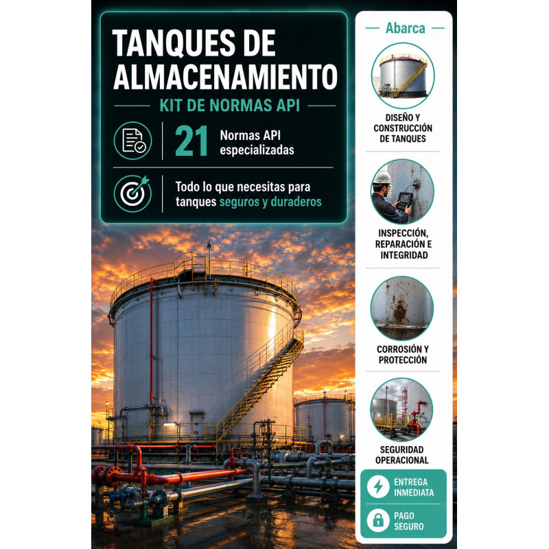 KIT – TANQUES DE ALMACENAMIENTO (NORMAS API)